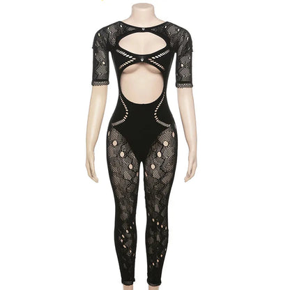 Jada Mesh Jumsuit Fashion Closet Clothing