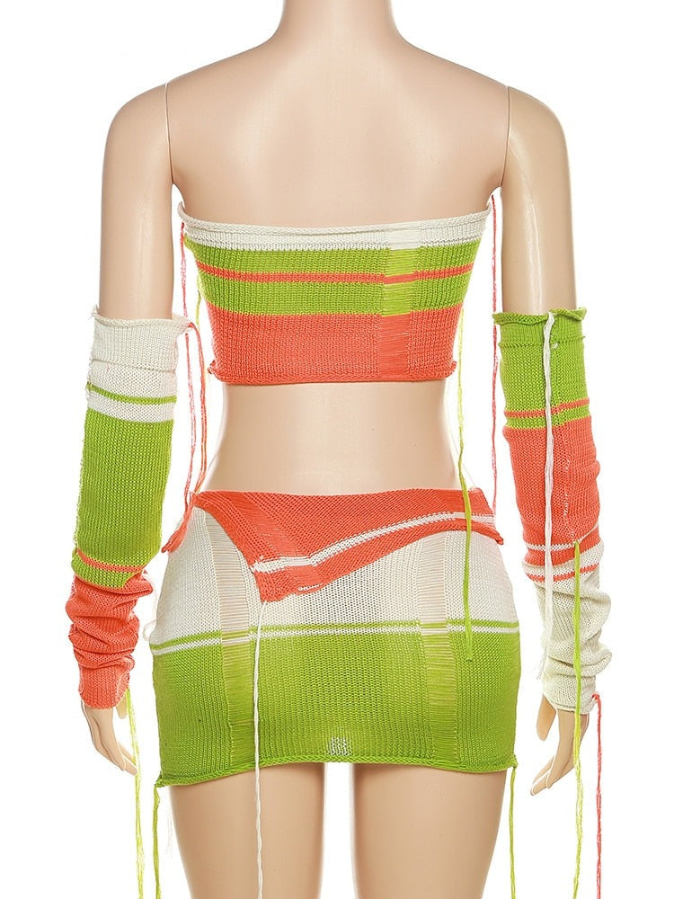 Jade Knit Skirt Set Fashion Closet Clothing