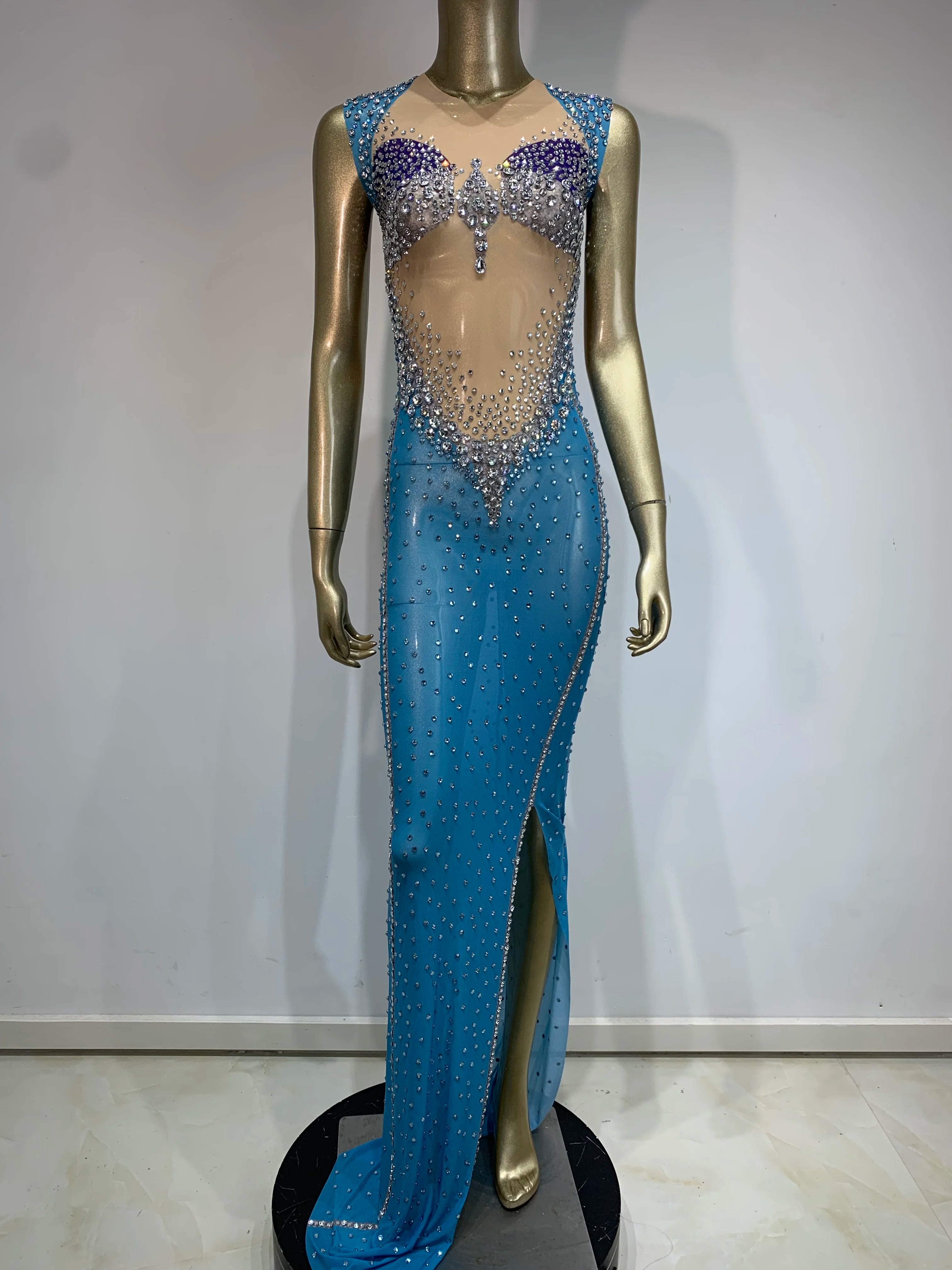 Jenn Sparkling Rhinestone Dress Fashion Closet Clothing