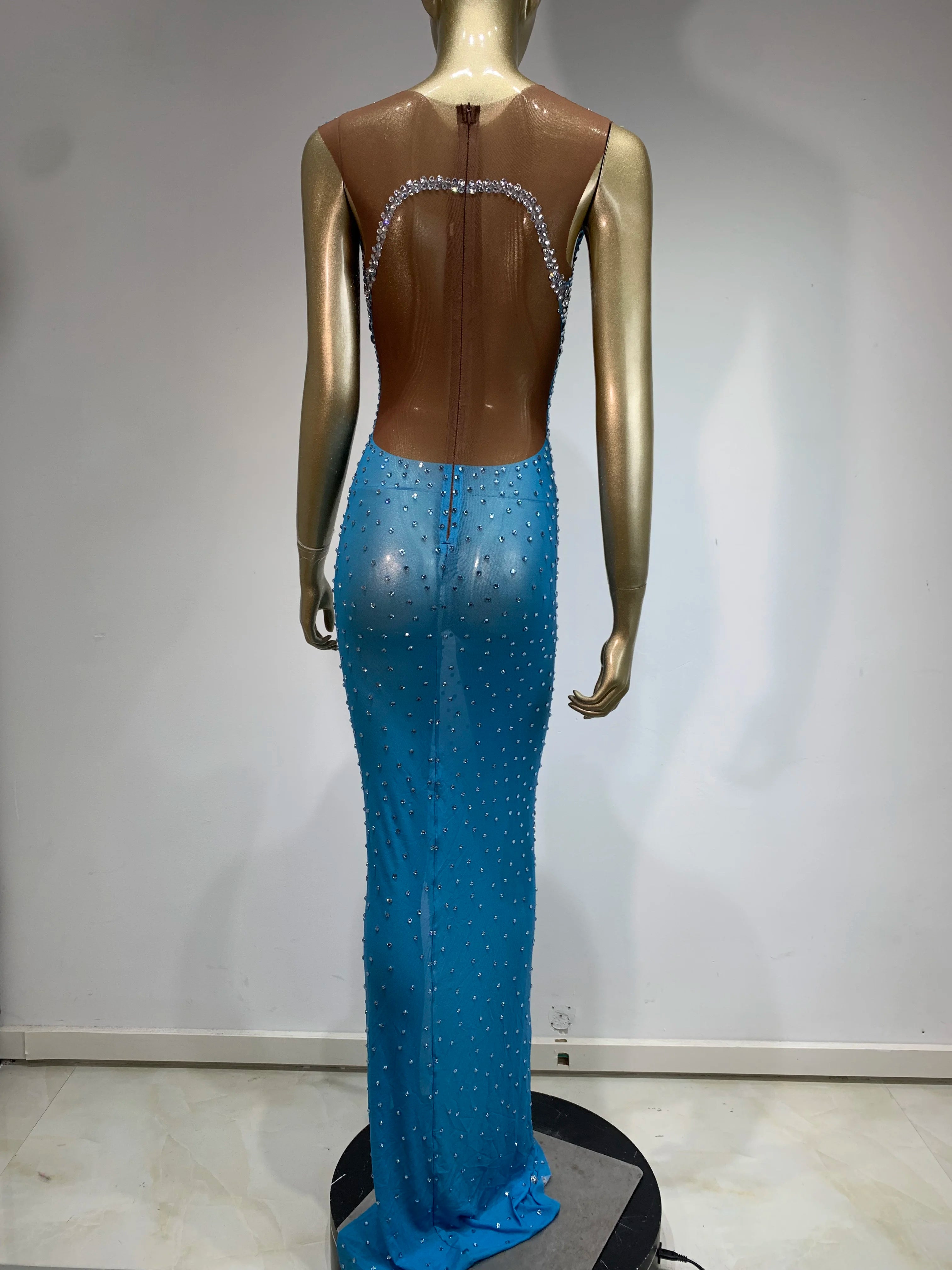 Jenn Sparkling Rhinestone Dress Fashion Closet Clothing