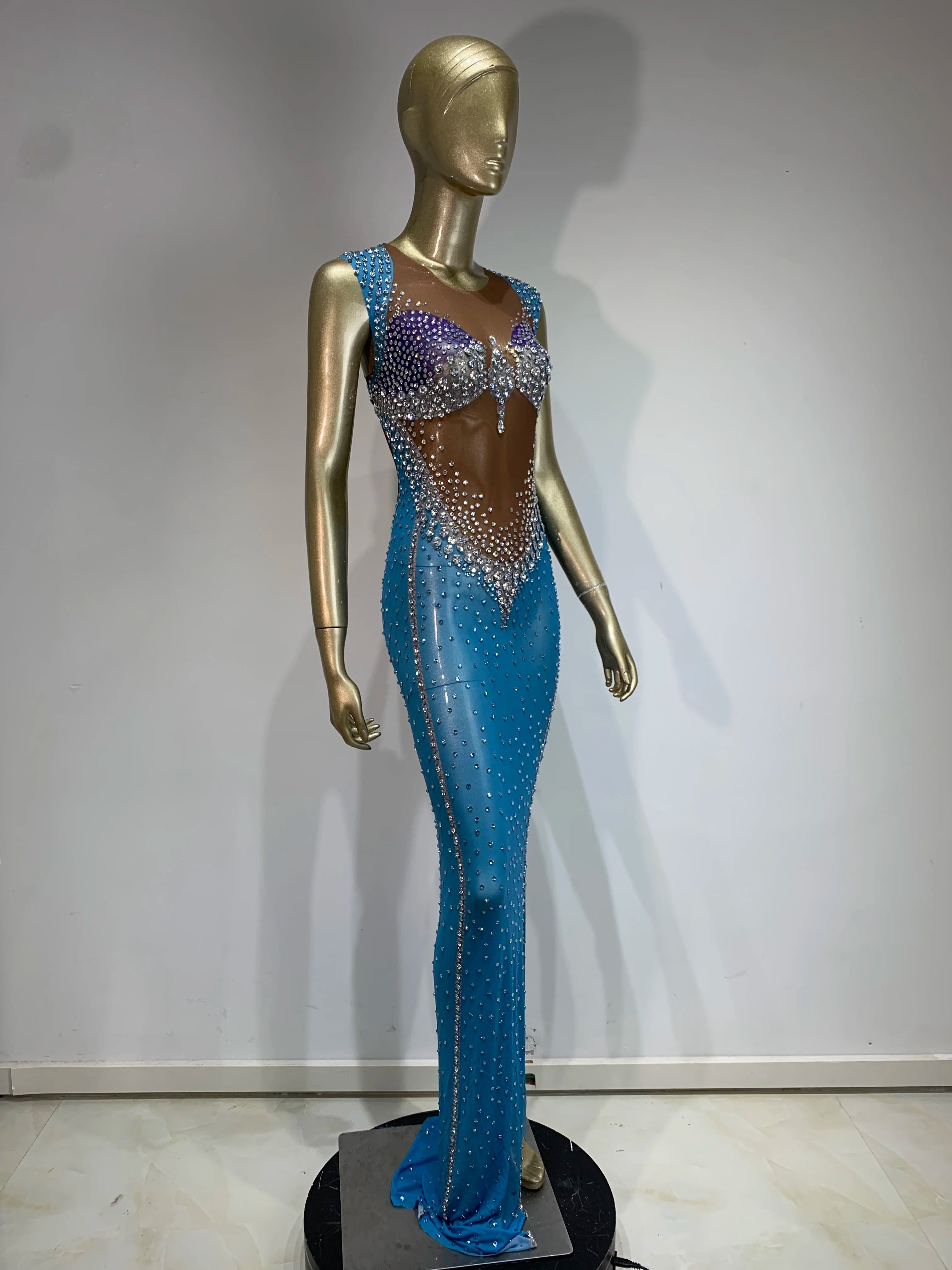 Jenn Sparkling Rhinestone Dress Fashion Closet Clothing