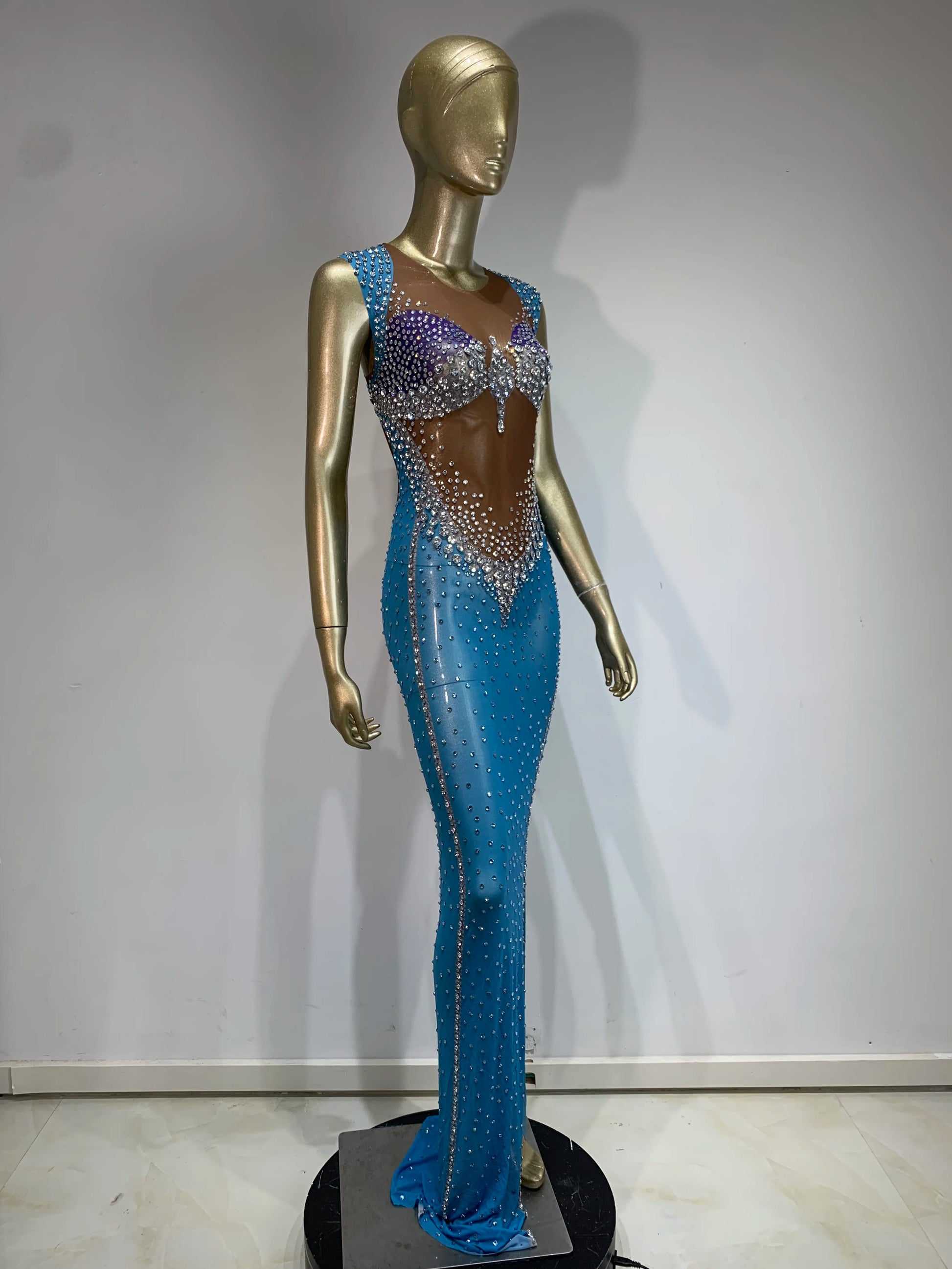 Jenn Sparkling Rhinestone Dress Fashion Closet Clothing