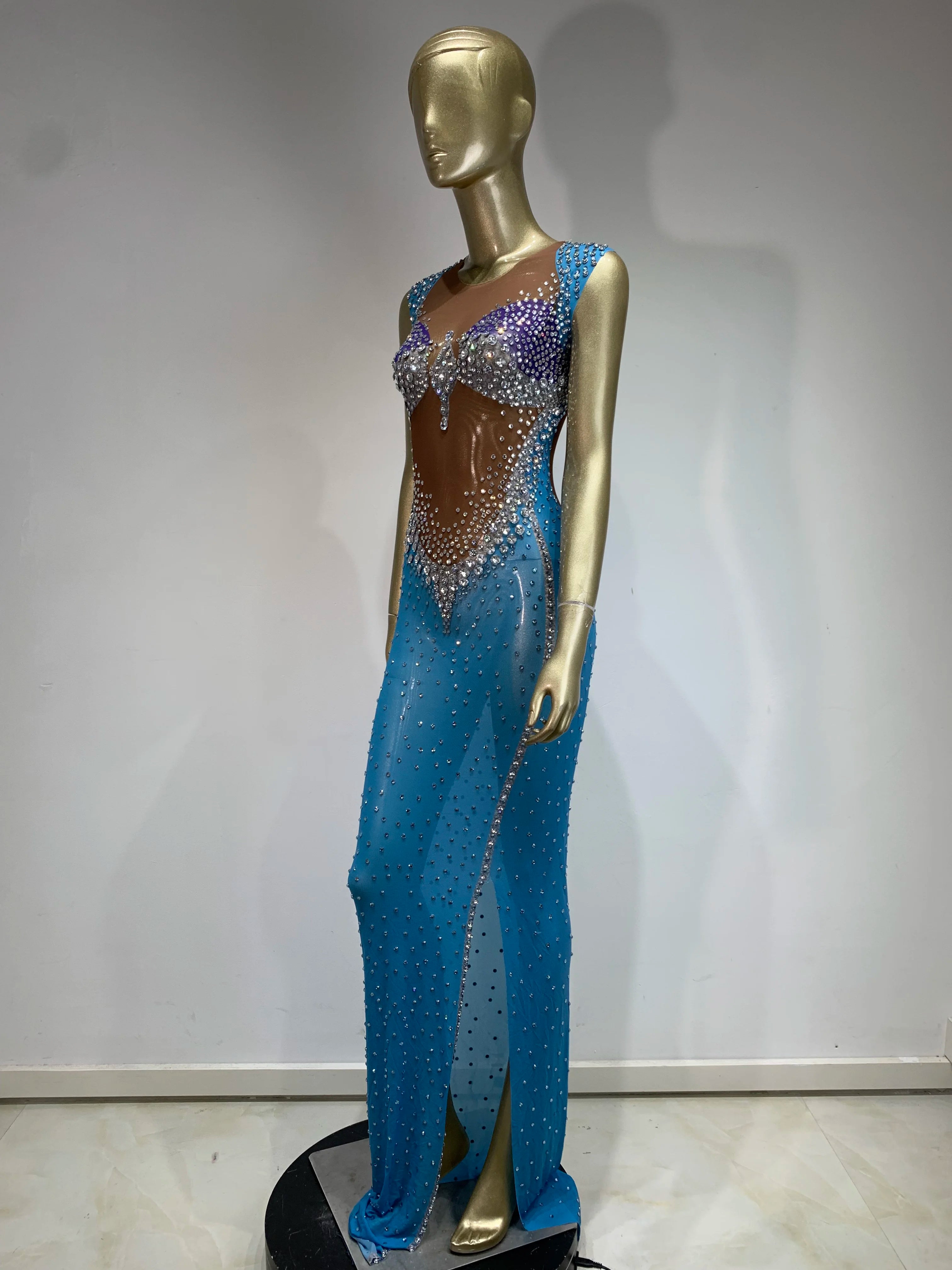 Jenn Sparkling Rhinestone Dress Fashion Closet Clothing