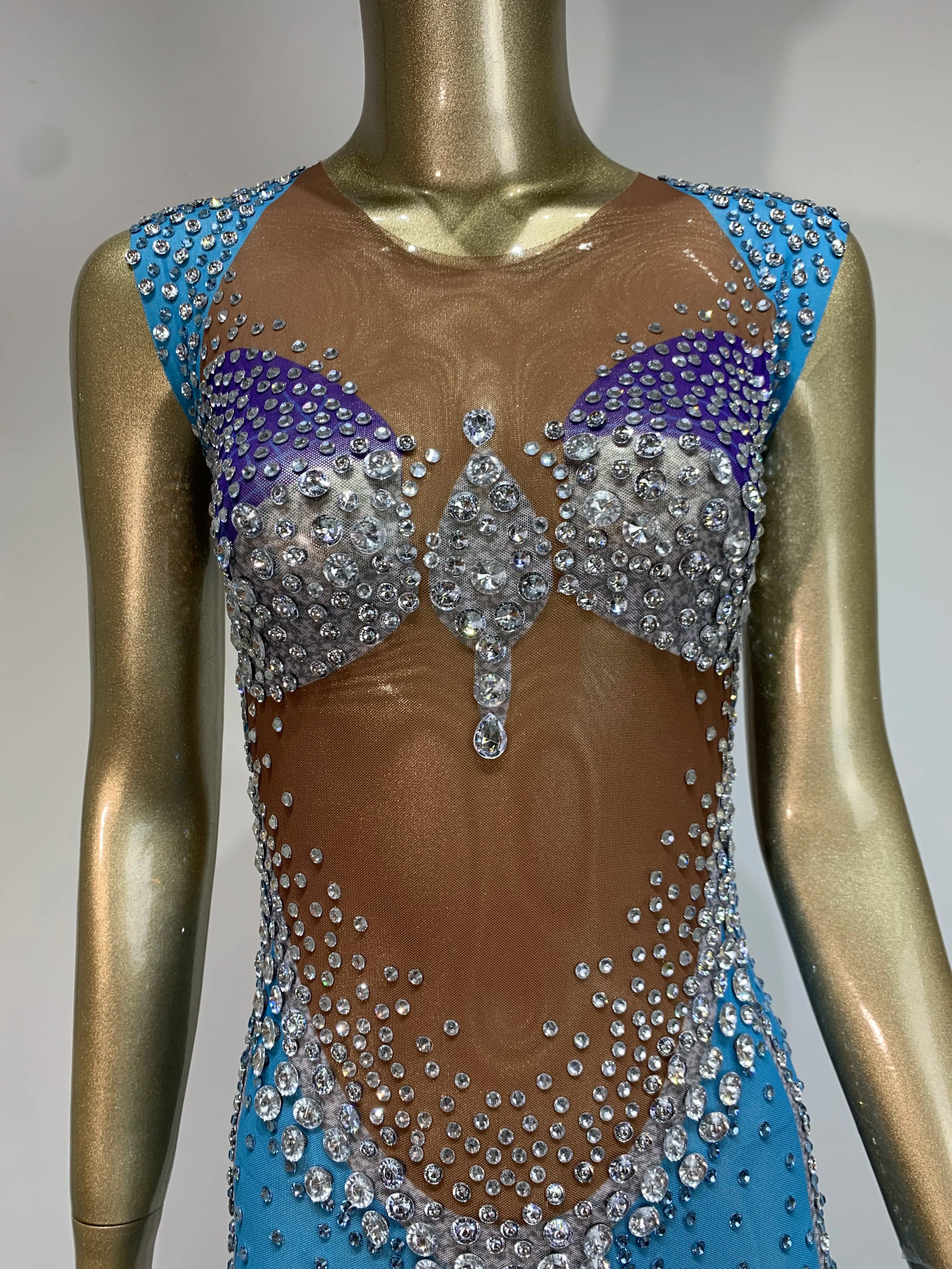 Jenn Sparkling Rhinestone Dress Fashion Closet Clothing