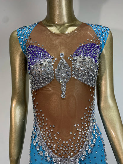 Jenn Sparkling Rhinestone Dress Fashion Closet Clothing