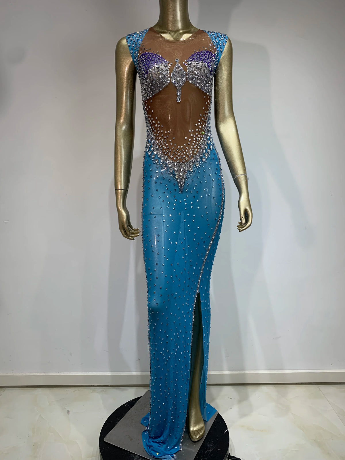 Jenn Sparkling Rhinestone Dress Fashion Closet Clothing