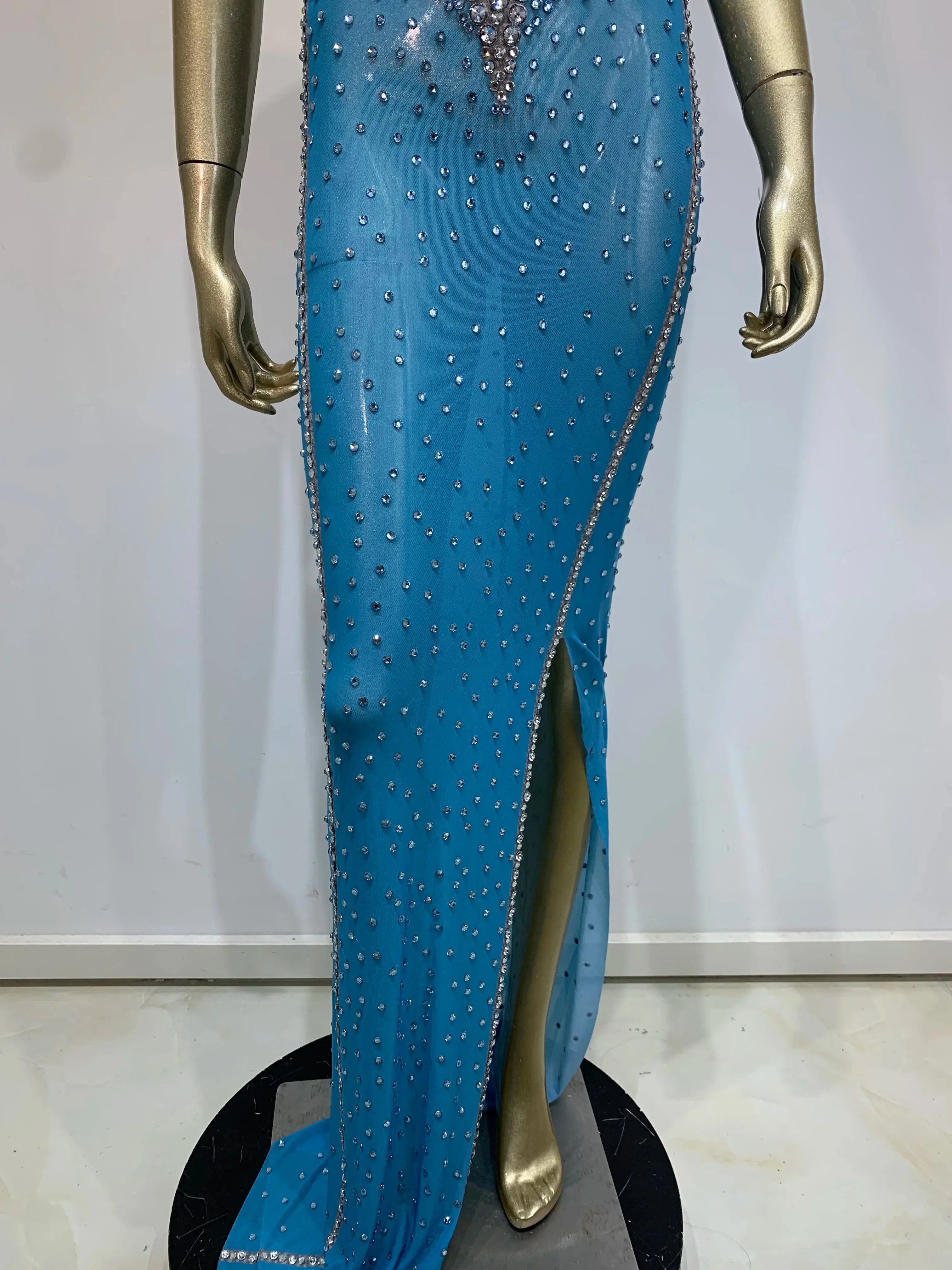 Jenn Sparkling Rhinestone Dress Fashion Closet Clothing