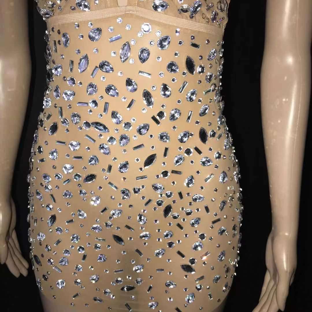 Jezebelle Rhinestone Mini Dress Fashion Closet Clothing