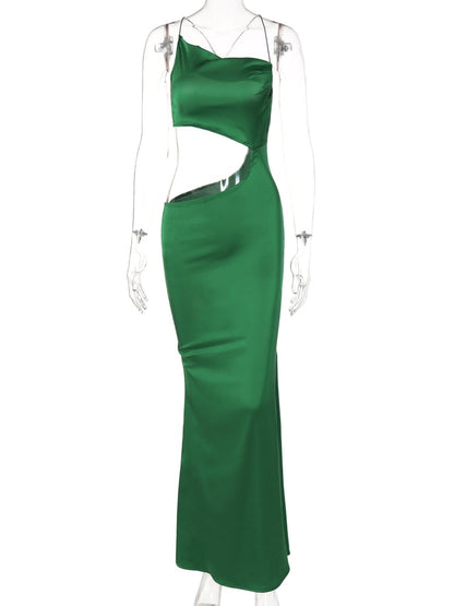 Jodie Elegant Bodycon Satin Dress Fashion Closet Clothing