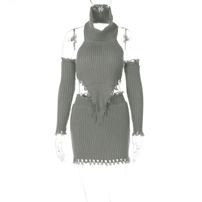 Jodie Turtleneck Sweater Skirt Set Fashion Closet Clothing