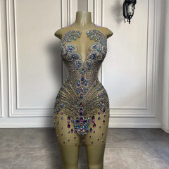 Jordyn Rhinestone Dress Fashion Closet Clothing