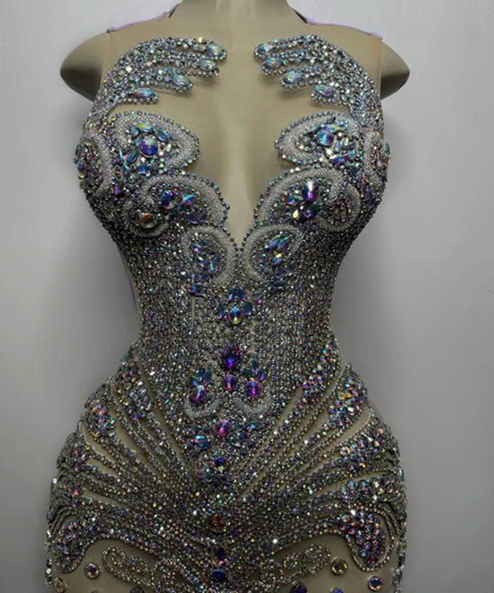 Jordyn Rhinestone Dress Fashion Closet Clothing