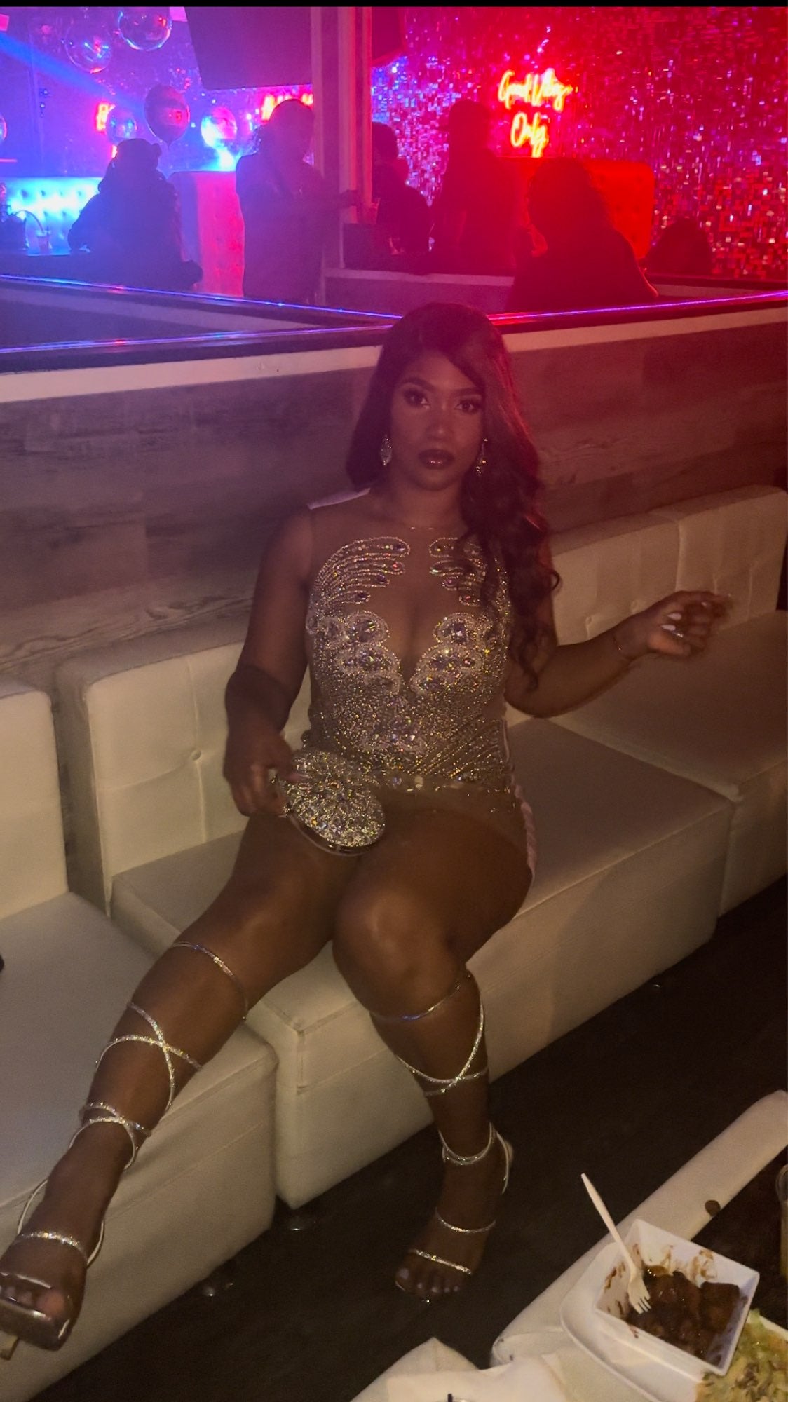 Jordyn Rhinestone Dress Fashion Closet Clothing