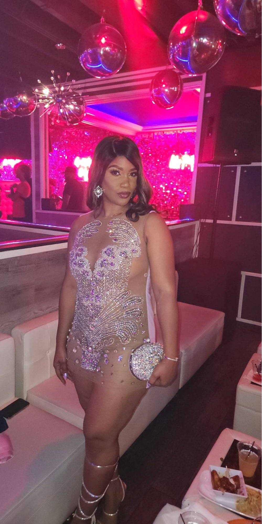 Jordyn Rhinestone Dress Fashion Closet Clothing