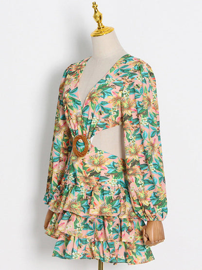 Josie Lantern Sleeve Mini Dress Fashion Closet Clothing