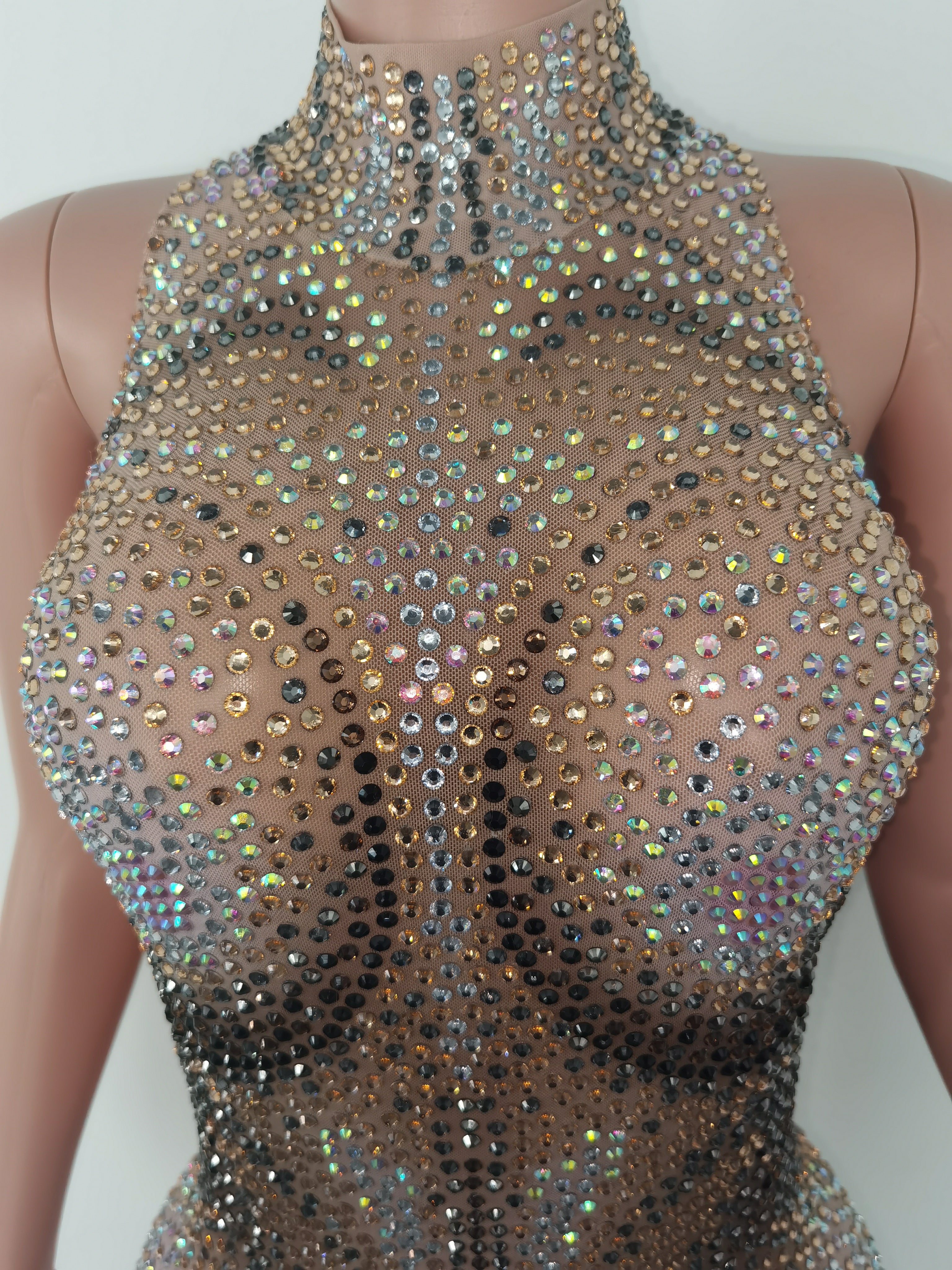 Justine Rhinestone Jumpsuit Fashion Closet Clothing