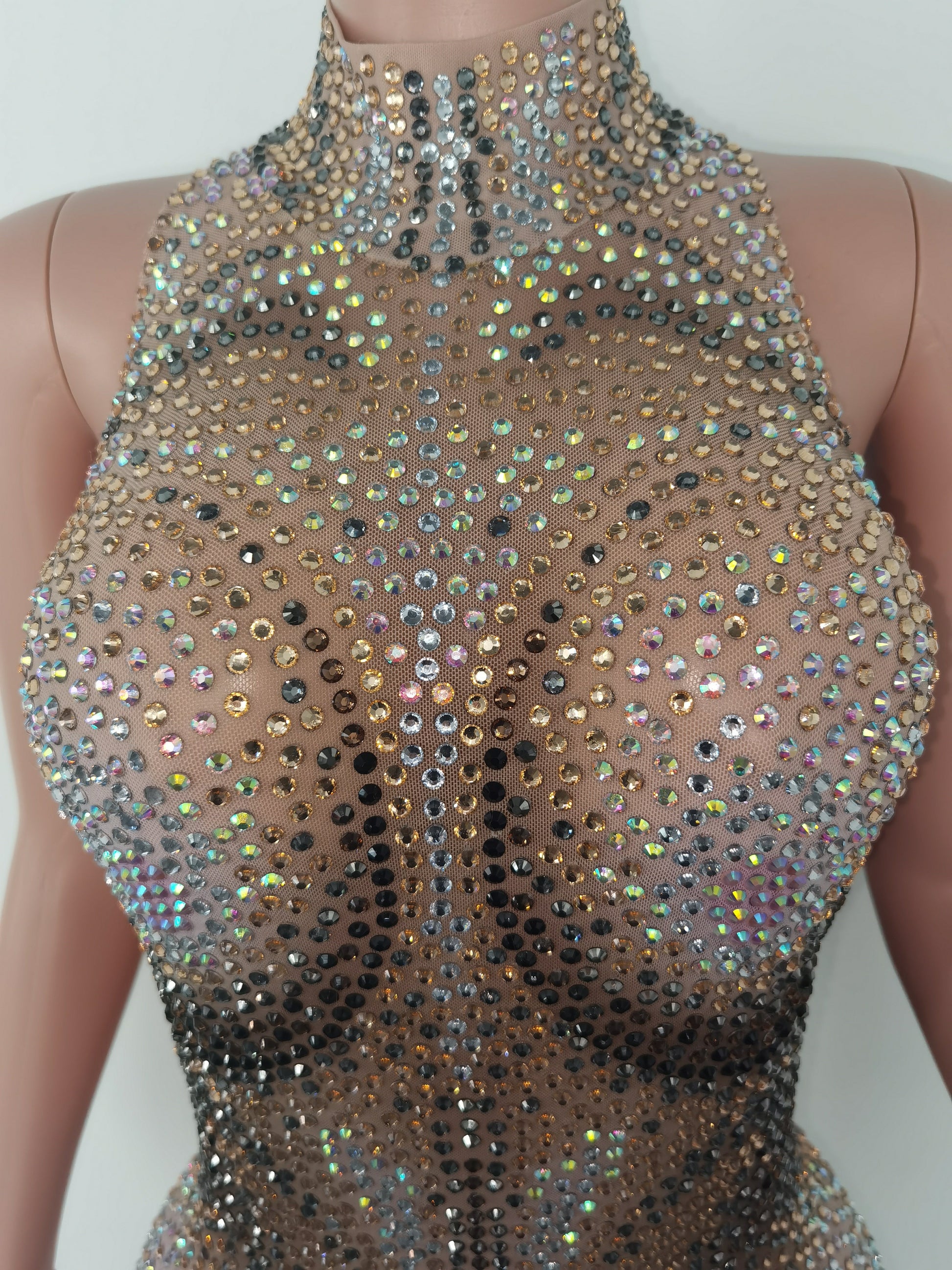 Justine Rhinestone Jumpsuit Fashion Closet Clothing