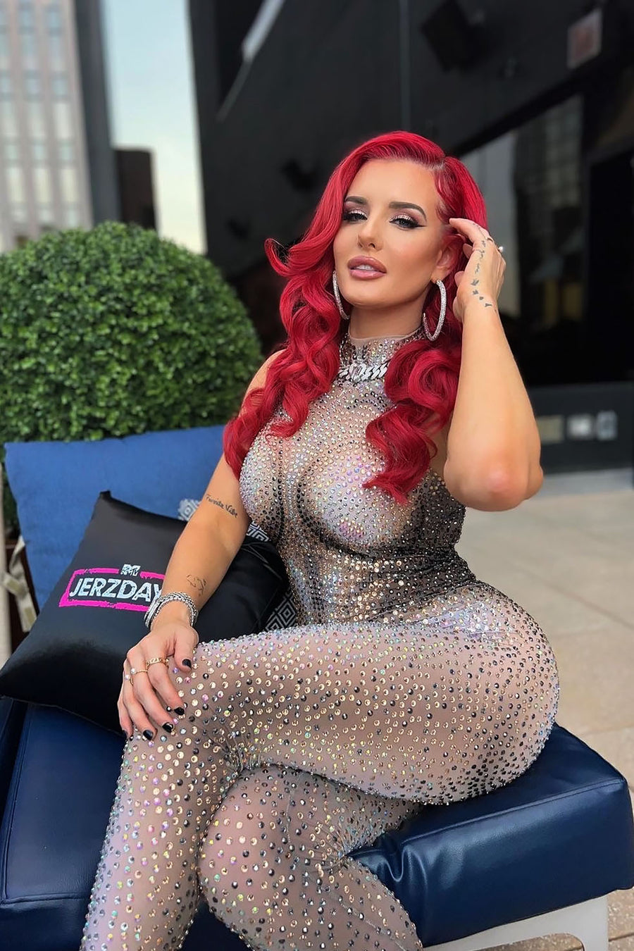 Justine Rhinestone Jumpsuit Fashion Closet Clothing