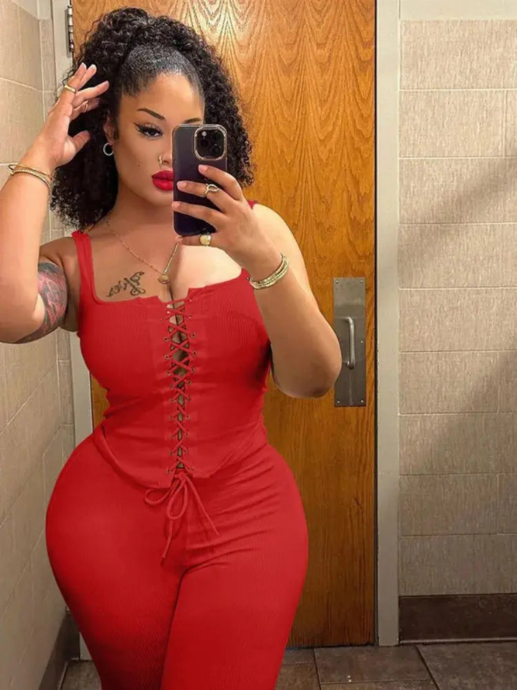 Kayla Ribbed Short Set Fashion Closet Clothing