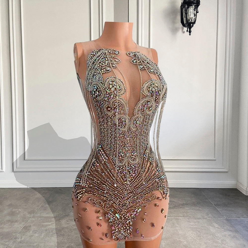 Keisha Luxury Beaded Dress Fashion Closet Clothing