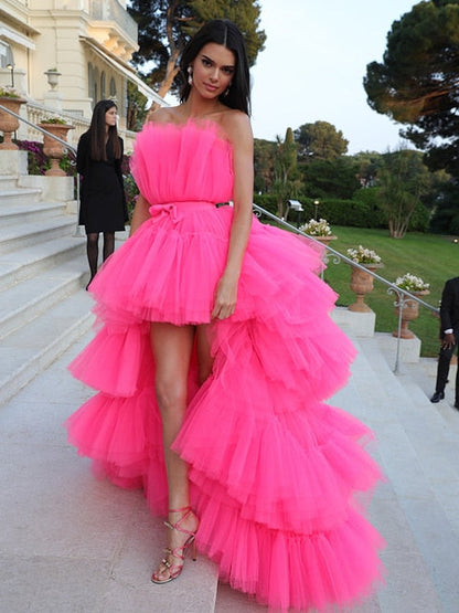 Kendall Tulle Dress- Fuchsia Fashion Closet Clothing