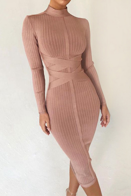Kenya Bandage Midi Dress Fashion Closet Clothing