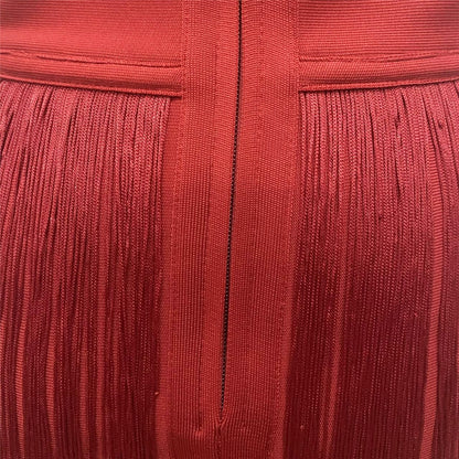 Kristi Tassel Bandage Dress Fashion Closet Clothing