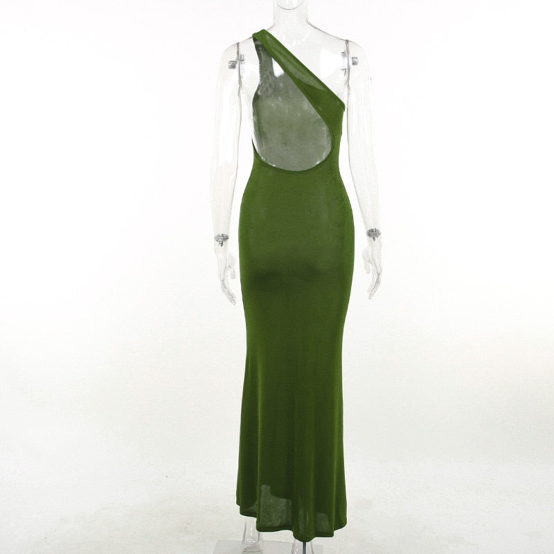 Krystina Bodycon Maxi Dress- Green Fashion Closet Clothing