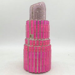 Lipstick Rhinestone Mini Clutch Bag Fashion Closet Clothing