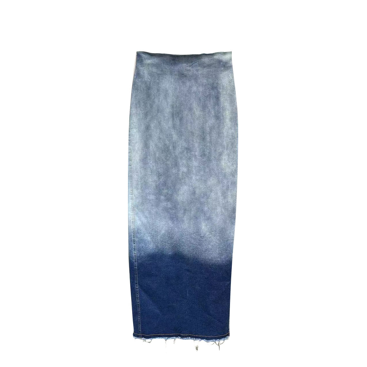 Lola Gradient Tassel Denim Skirt Fashion Closet Clothing