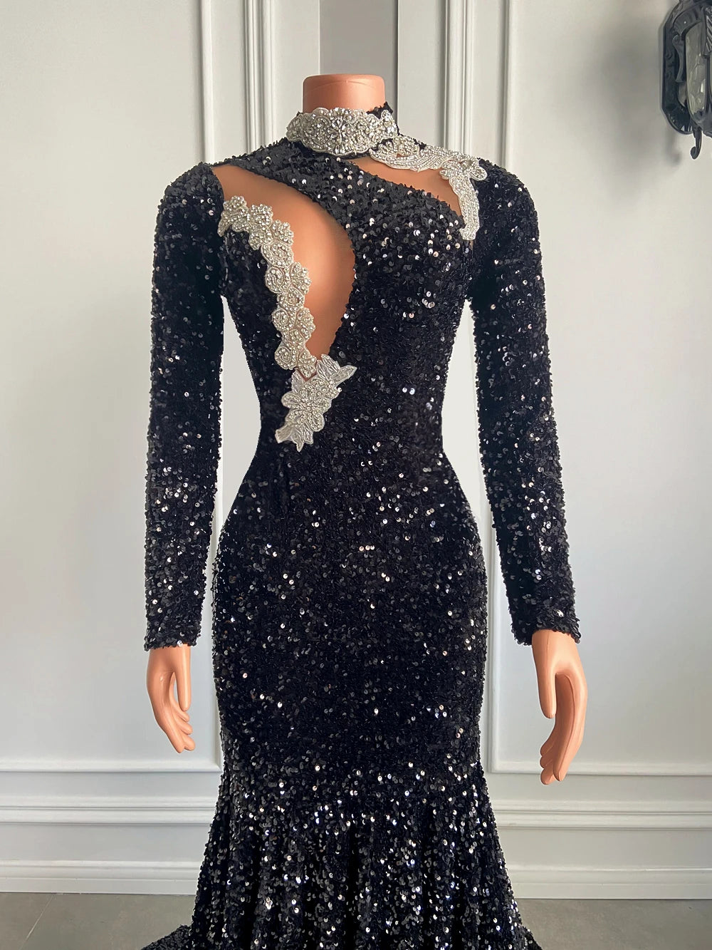 Lori Sequined Maxi Dress Fashion Closet Clothing