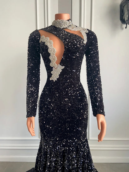 Lori Sequined Maxi Dress Fashion Closet Clothing
