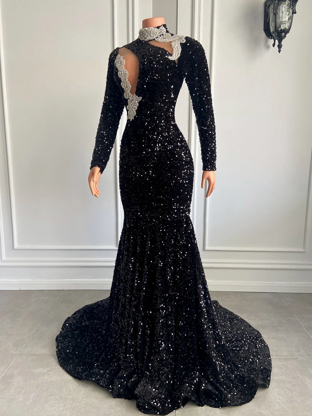 Lori Sequined Maxi Dress Fashion Closet Clothing