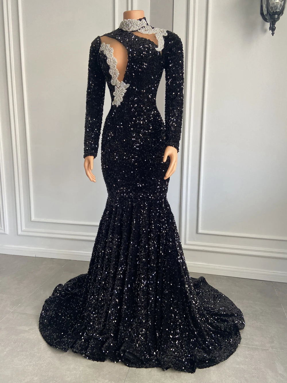Lori Sequined Maxi Dress Fashion Closet Clothing