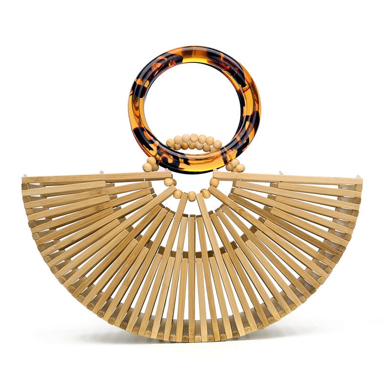 Luxury Bamboo Clutch Handbag Fashion Closet Clothing