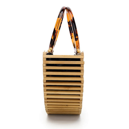 Luxury Bamboo Clutch Handbag Fashion Closet Clothing
