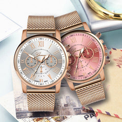 Luxury Dial Band Wrist Watch Fashion Closet Clothing