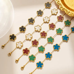Luxury Flower Bracelets Fashion Closet Clothing