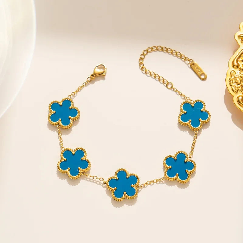 Luxury Flower Bracelets Fashion Closet Clothing