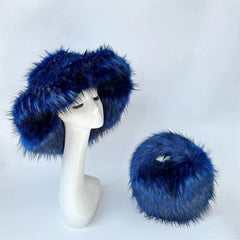 Luxury Fluffy Hat & Bag Set Fashion Closet Clothing
