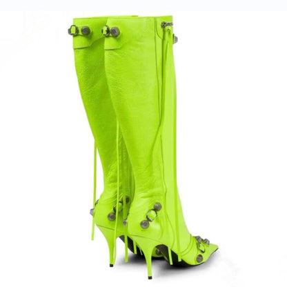 Luxury Pointed Toe Stiletto Boots Fashion Closet Clothing