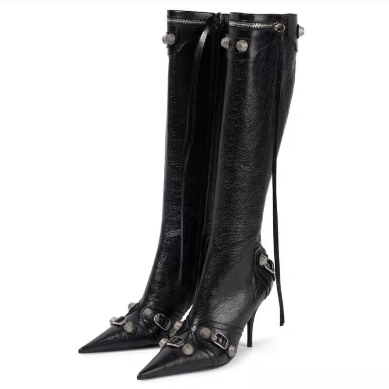 Luxury Pointed Toe Stiletto Boots Fashion Closet Clothing