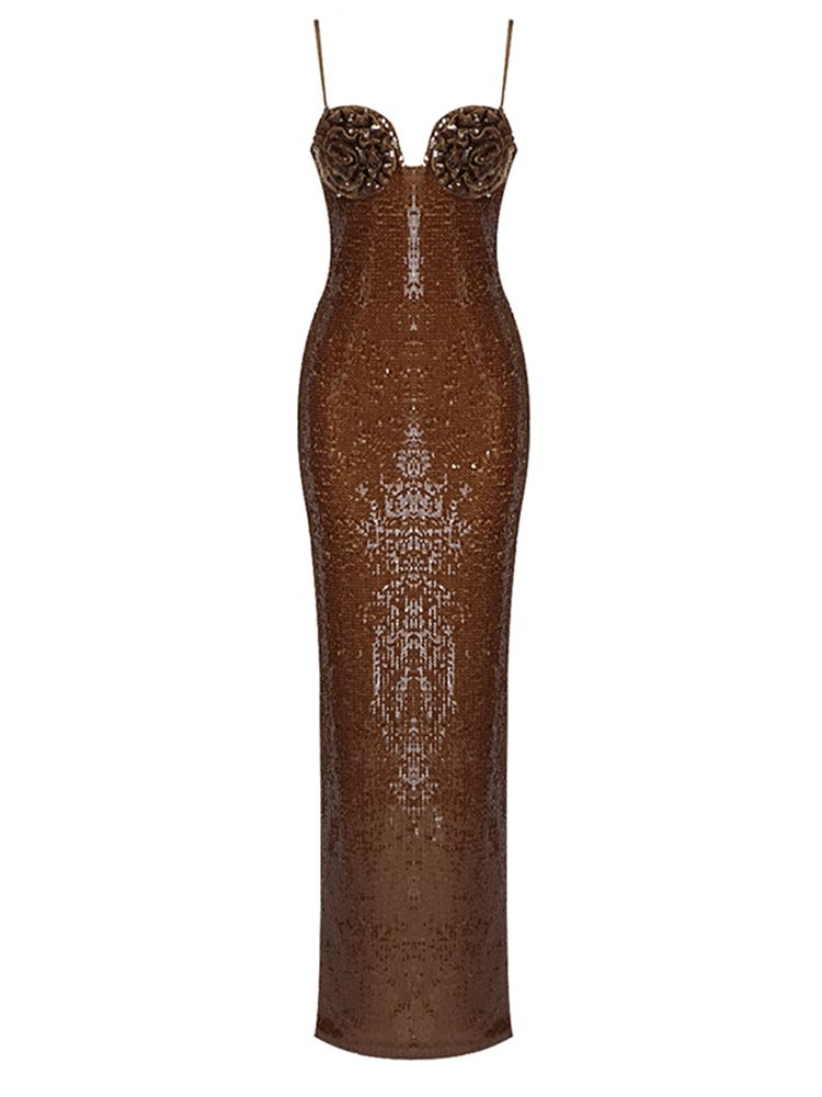 Luxury Sequins Bodycon Maxi Dress Luxury Sequins Bodycon Maxi Dress