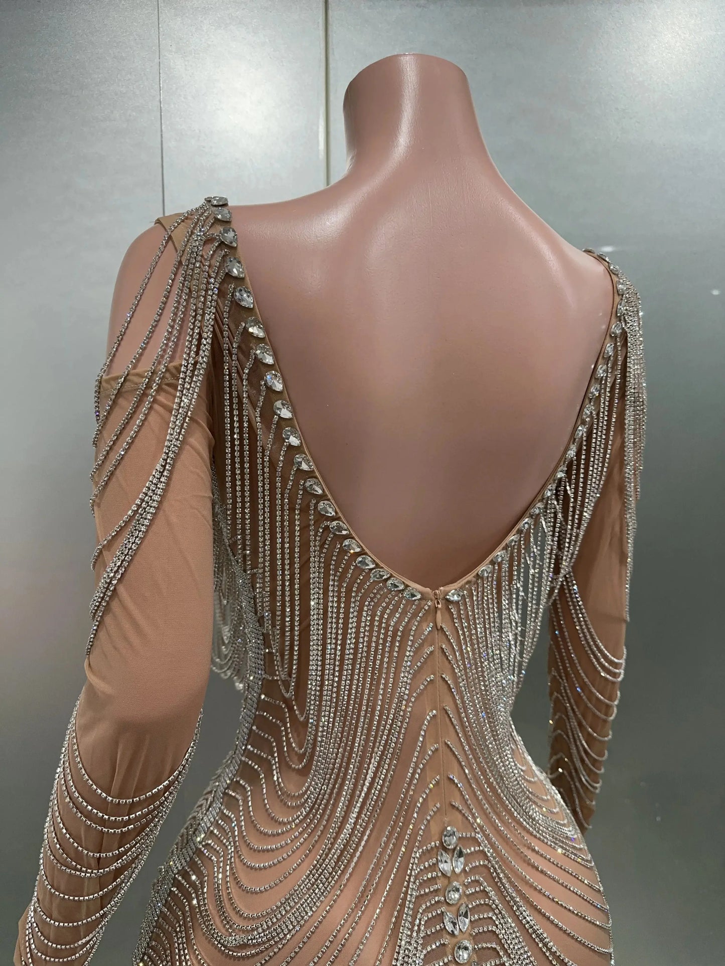 Luxury Tassels Chain Mini Dress Fashion Closet Clothing