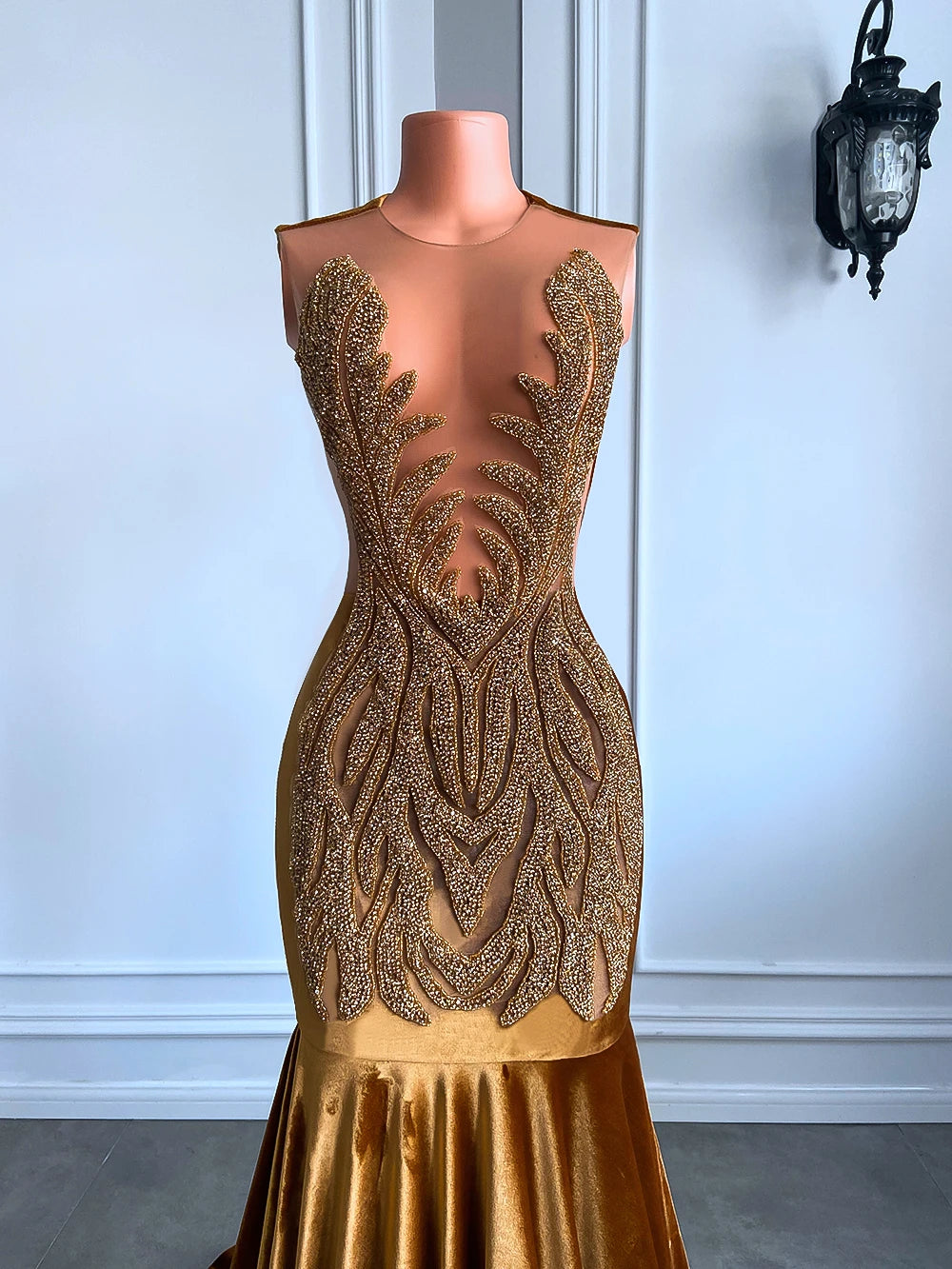 Luxury Velvet Mermaid Dress Fashion Closet Clothing