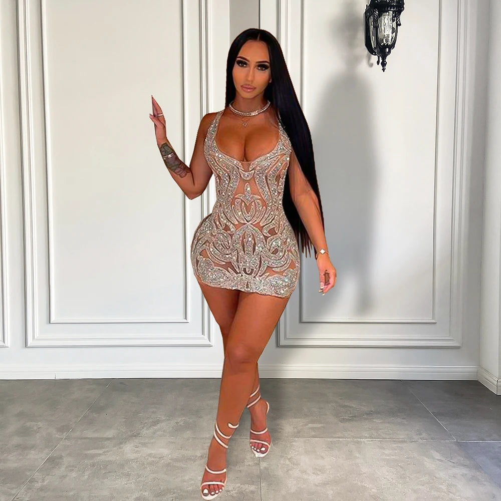 Maddi Luxury Mini Dress Fashion Closet Clothing