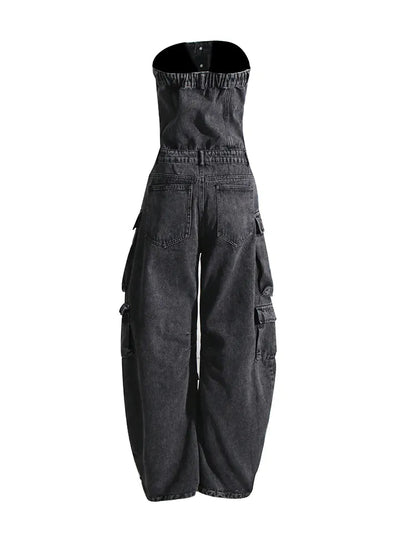 Malika Cargo Jumpsuit Fashion Closet Clothing