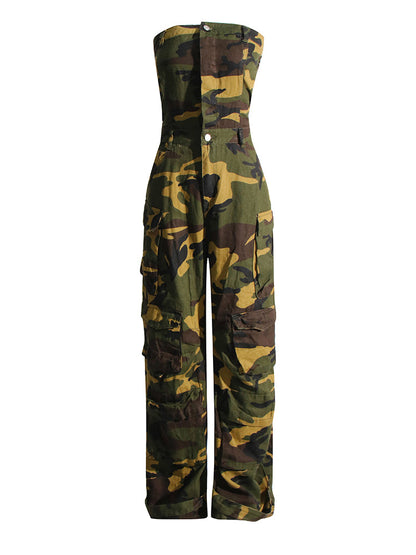 Malika Cargo Jumpsuit Fashion Closet Clothing