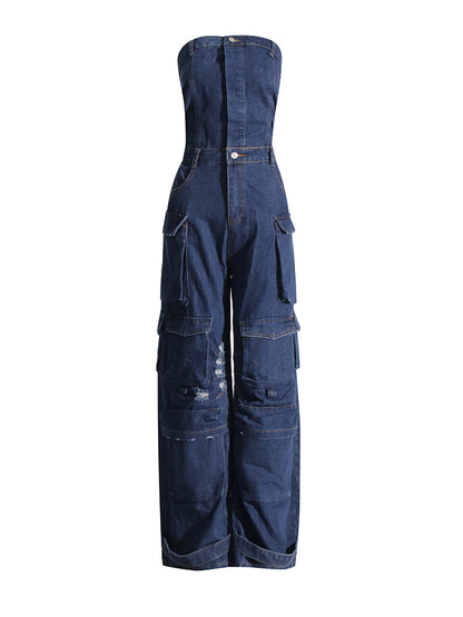 Malika Cargo Jumpsuit Fashion Closet Clothing
