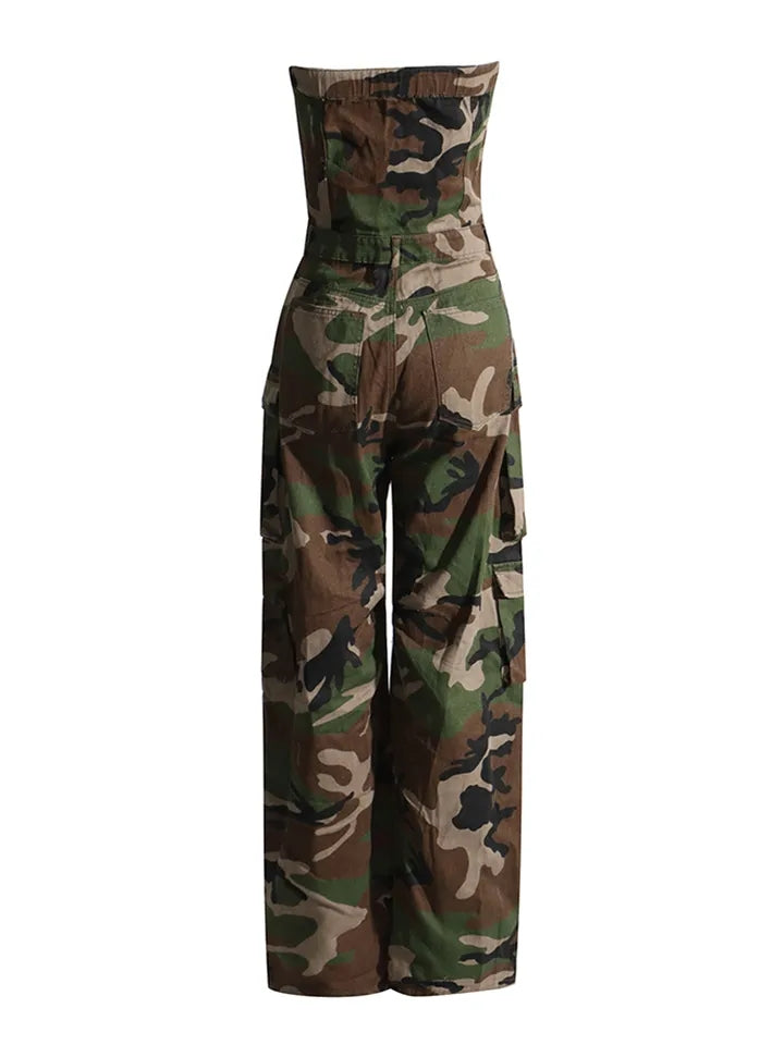 Malika Cargo Jumpsuit Fashion Closet Clothing